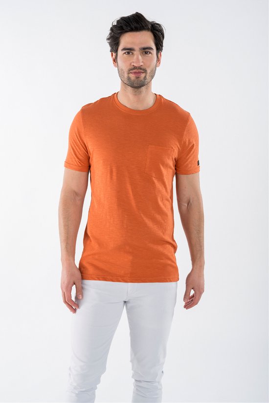 Presly & Sun - Heren Shirt - Frank - Oranje - M