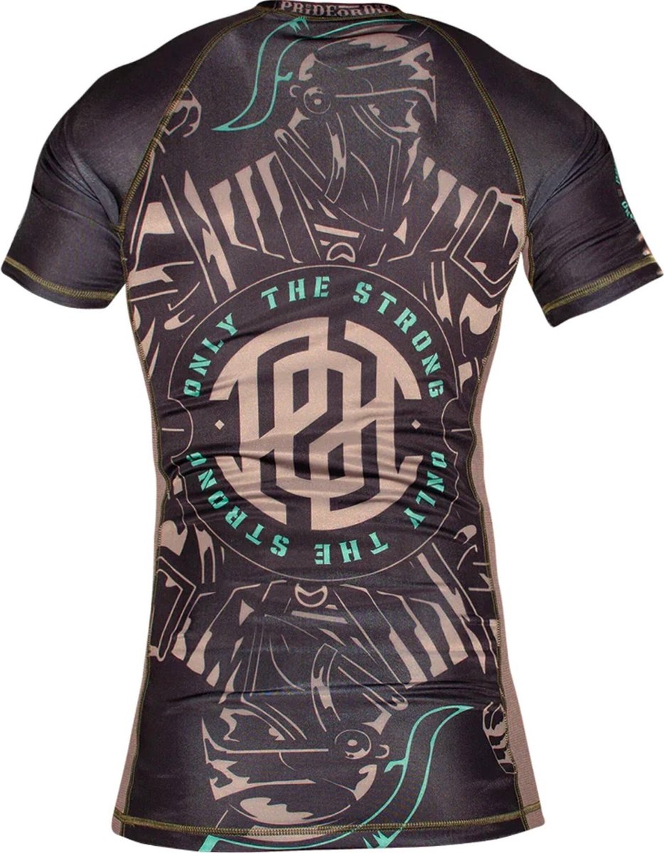 PRiDE or DiE Rash Guard Only the Strong Zwart - S