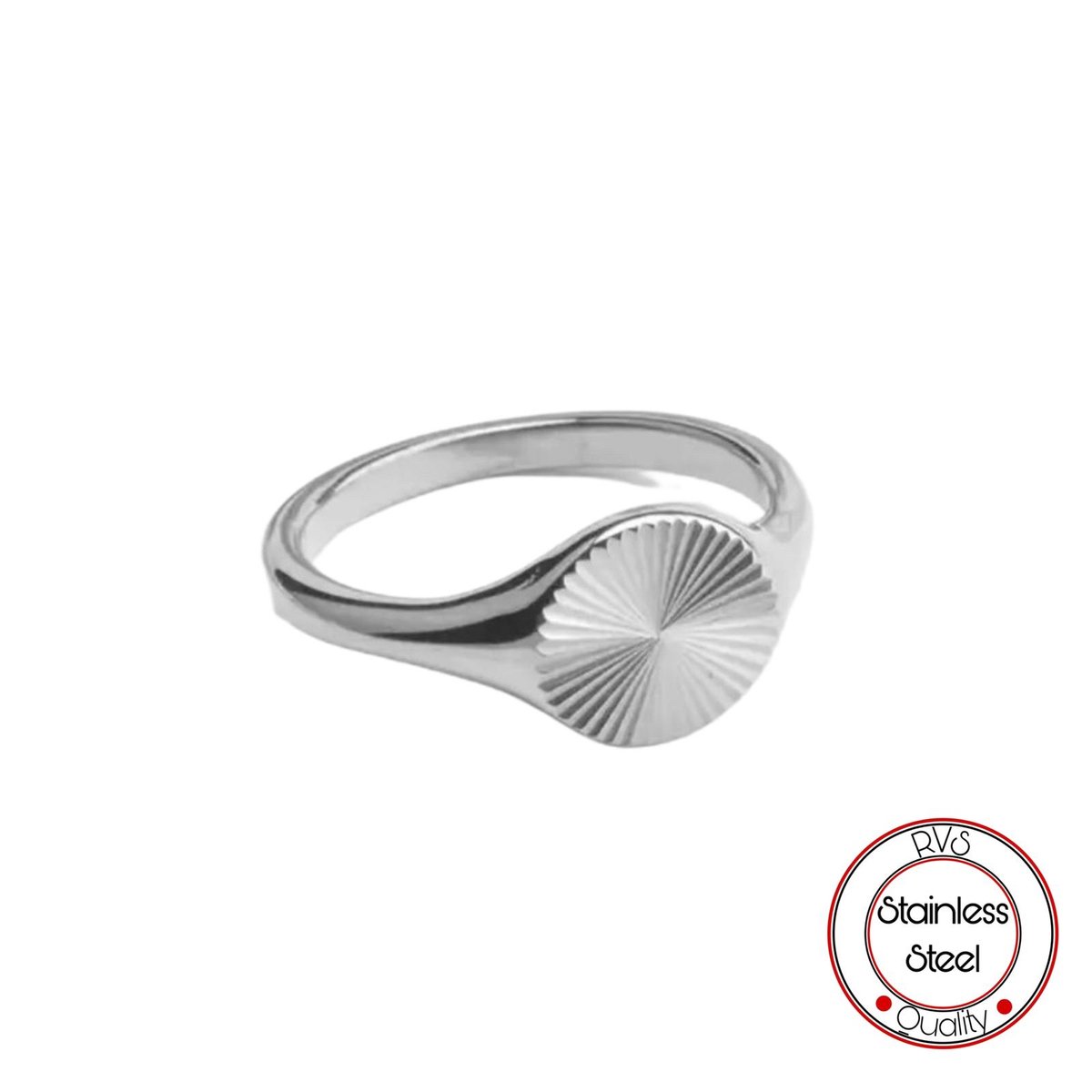 Soraro Rond Stralen Ring | 925 Zilver | Soraro | Zilver | 16 mm | Stralend | Vrouwen Cadeau | Cadeau voor Haar | Moederdag Cadeau