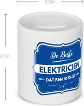 Akyol - de beste elektricien Spaarpot - Elektricien - een elektricien - werk - afscheidscadeau - verjaardagscadeau - 350 ML inhoud