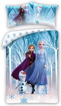 Disney Frozen de Couette Anne, Elsa & Olaf – 140 x 200 Cm Katoen Grande Taie d'oreiller 70 x 90 Cm