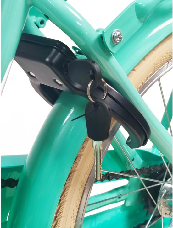 Kinderfiets Kiddie FunGirl met voordrager 20'' Turquoise van Kinder — afbeelding 4