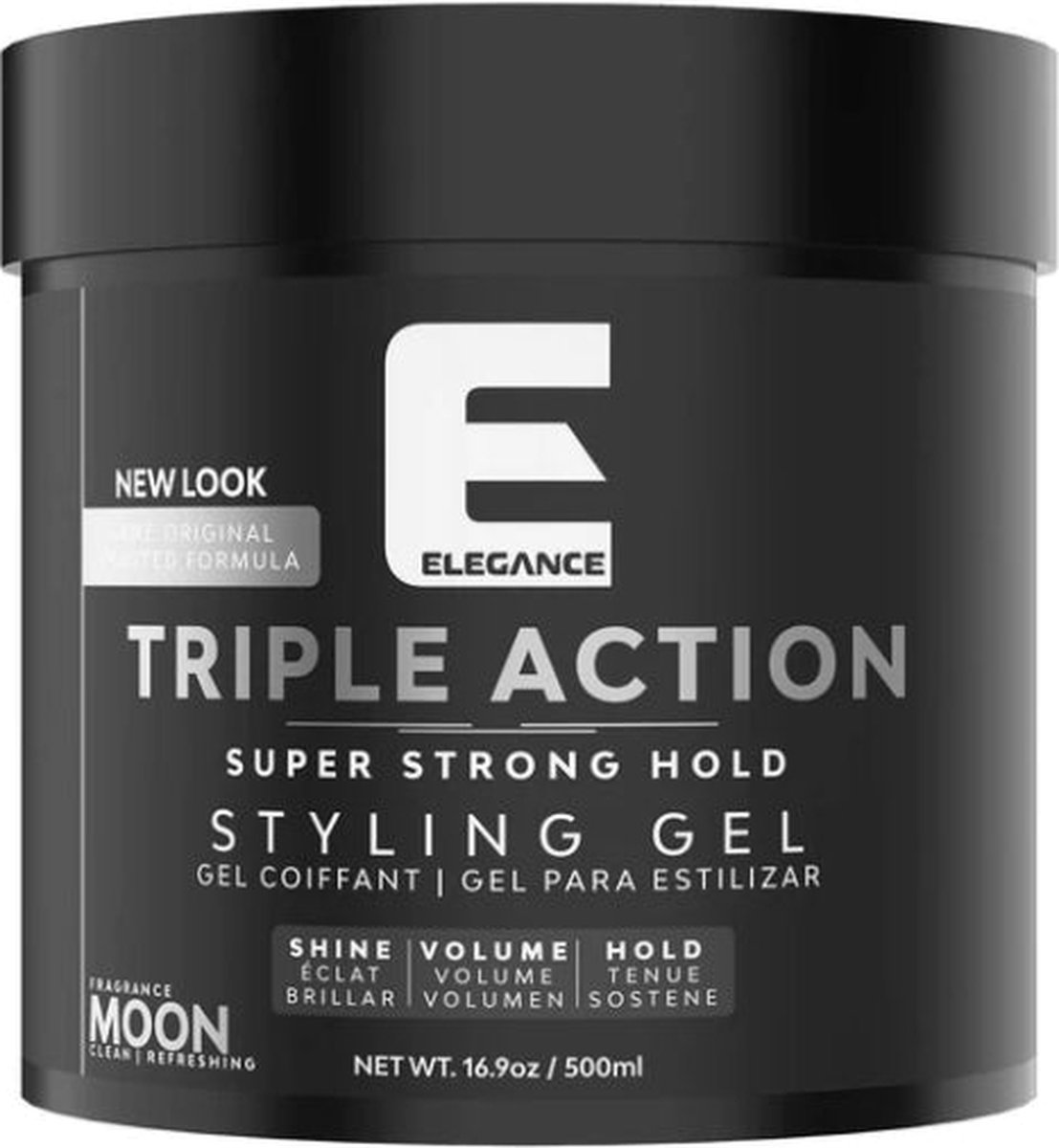 Elegance Triple Action Hair Styling Gel - Moon Fragrance 250Ml