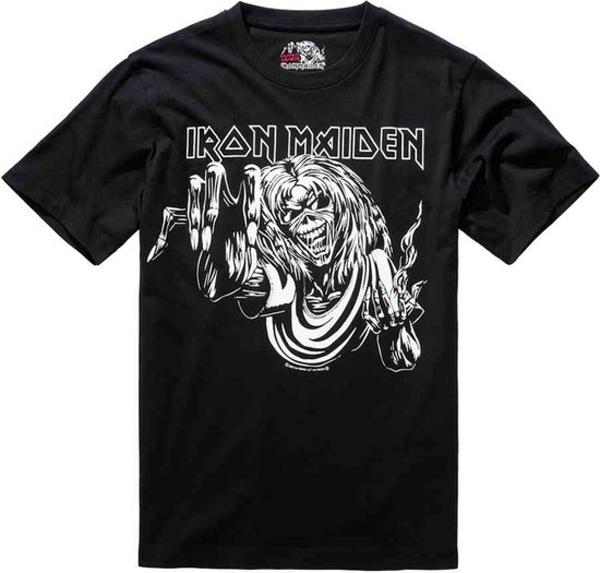 Brandit Iron Maiden - Eddy Glow Heren T-shirt - 6XL - Zwart