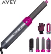 AVEY® Airstyler 5 in 1 Multi Styler Föhnborstel SET - Föhn - Hairwrap - Krultang – TikTok - V3 Vernieuwde ION-Technologie