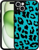 Cazy Hardcase Hoesje geschikt voor iPhone 14 Luipaard Groen Zwart