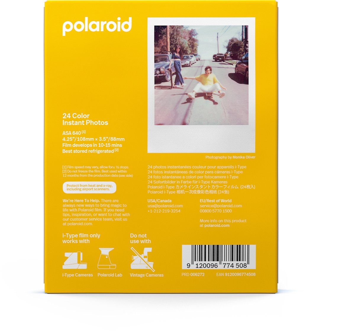 Papier photo instantané POLAROID Go cadre noir double pack (X16