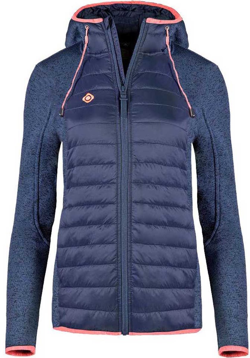 Izas Navasa W Fleece Met Kap Vrouw Marineblauw