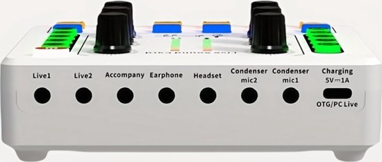 Audio Mixer - Console de mixage - DJ - Mixer - Gaming - Podcast - Zwart