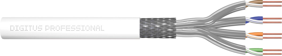 Digitus DK-1743-VH-305-MF-W netwerkkabel 305 m Cat7 S/FTP (S-STP) Wit