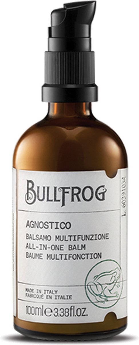 Bullfrog Agnostico All-in-one Balm - Complete Balsem voor Gezicht/Baard/Haren/Handen - met Vitamine E en Macadamia Olie -100ML