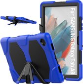 Tablet Beschermhoes geschikt voor Samsung Galaxy Tab A8 10.5 X200/X205 (2021) | Volledig bescherming | Kindvriendelijk Cover | Hoes voor Kinderen met Standaard | Robuust Hoes - Blauw