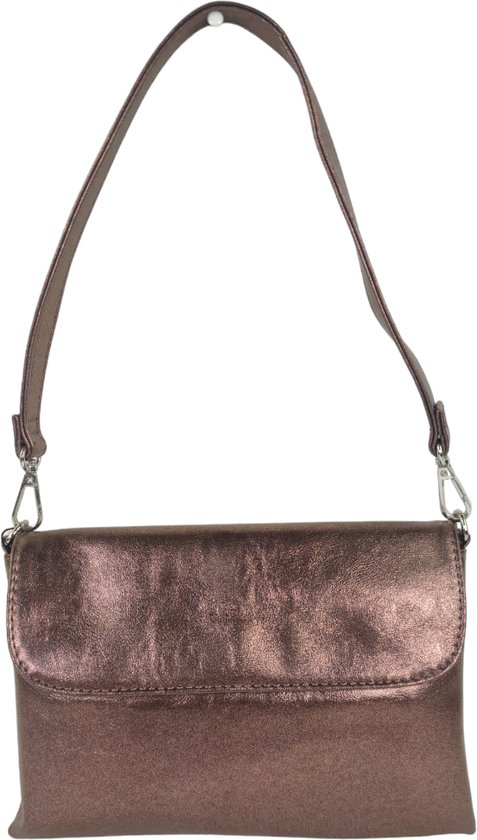 Flora & Co - trendy clutch - handtas bruin