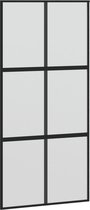 vidaXL-Schuifdeur-102,5x205-cm-gehard-glas-en-aluminium-zwart