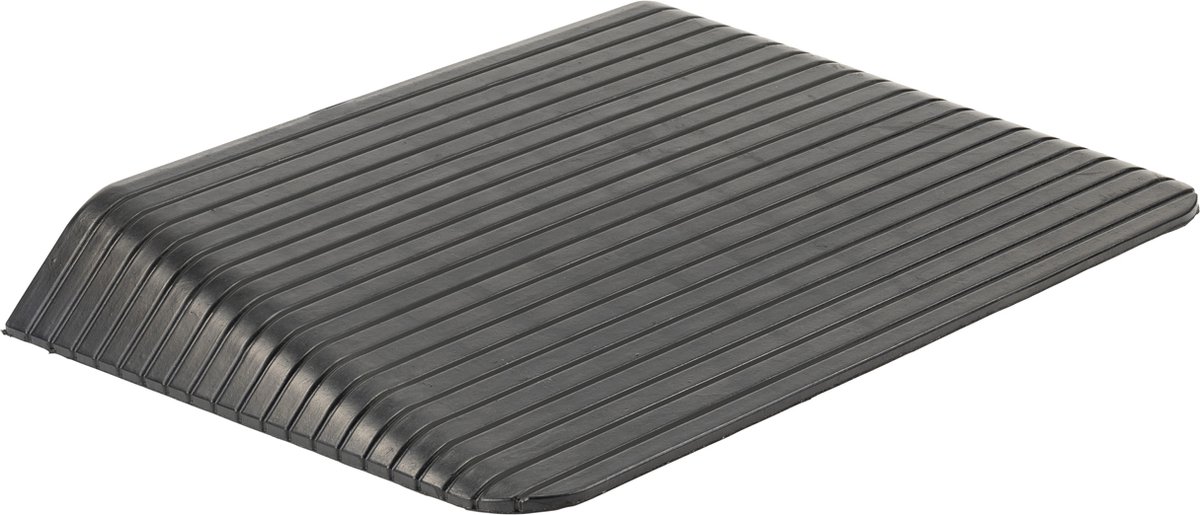 Goedkoopste Rubberen drempelhulp 10,2 cm - 102 mm - Antislip - Oprijplaat Drempelhelling Drempelplaat Oprijhelling - 90 cm breed
