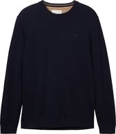 TOM TAILOR basic crewneck knit Heren Trui - Maat L