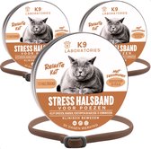 Antistress halsband kat Bruin - 3 stuks - Anti stress middel voor katten - Alternatief voor Feliway verdamper