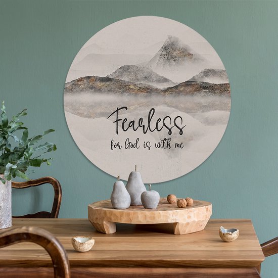 Cercle mural 'Fearless' - 60cm - Christian - MajesticAlly