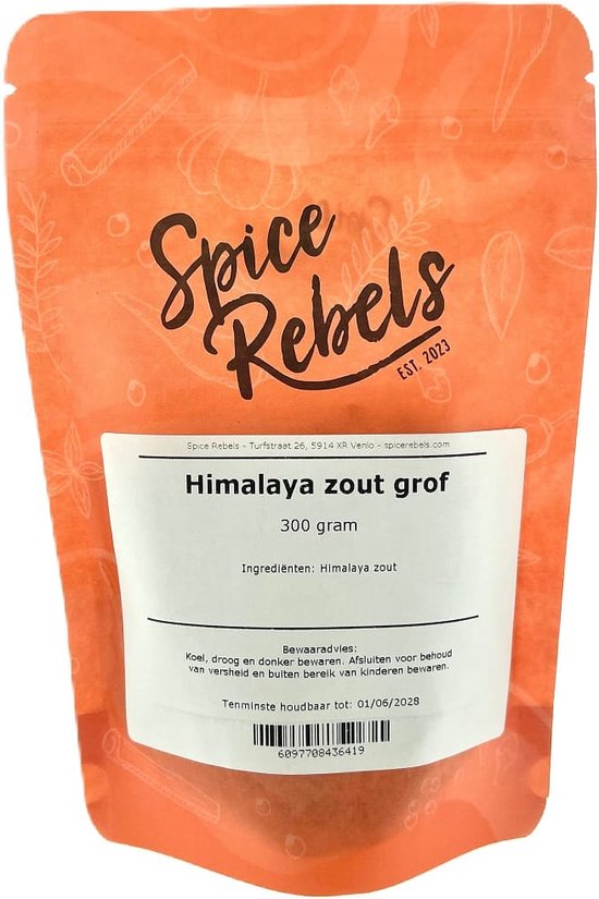 Spice rebels - himalaya zout grof - zak 300 gram