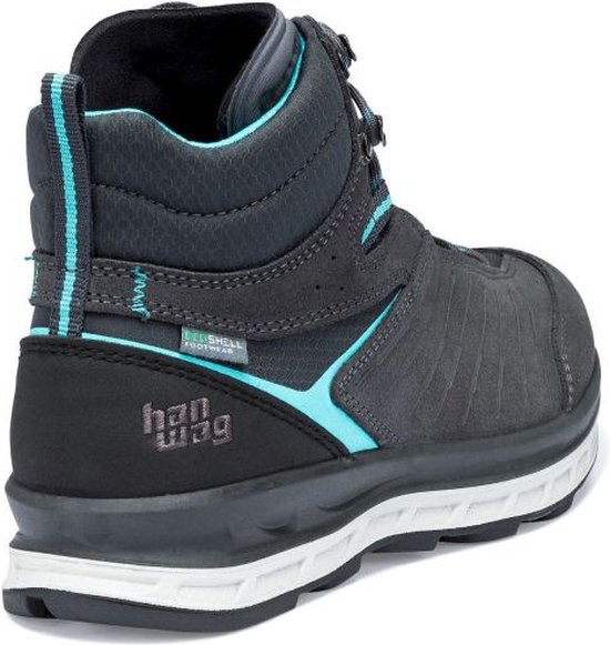 Hanwag Blueridge Lady ES - Asphalte/océan - Chaussures pour femmes - Chaussures de Chaussures de randonnée - Chaussures mi-hautes