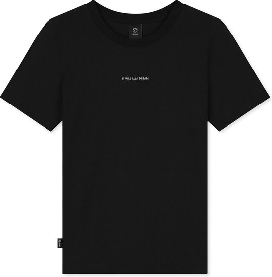 A-dam Brooke - T-shirt - Katoen - Korte Mouw - Dames - Zwart - L