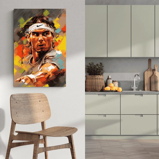 Rafael Nadal Poster | Affiche de Tennis | Grand Slam | 51x71cm | Décoration murale | Affiche murale | Convient pour l'encadrement