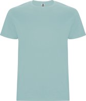 5 Pack T-shirt's unisex met korte mouwen 'Stafford' Washed Blue - L