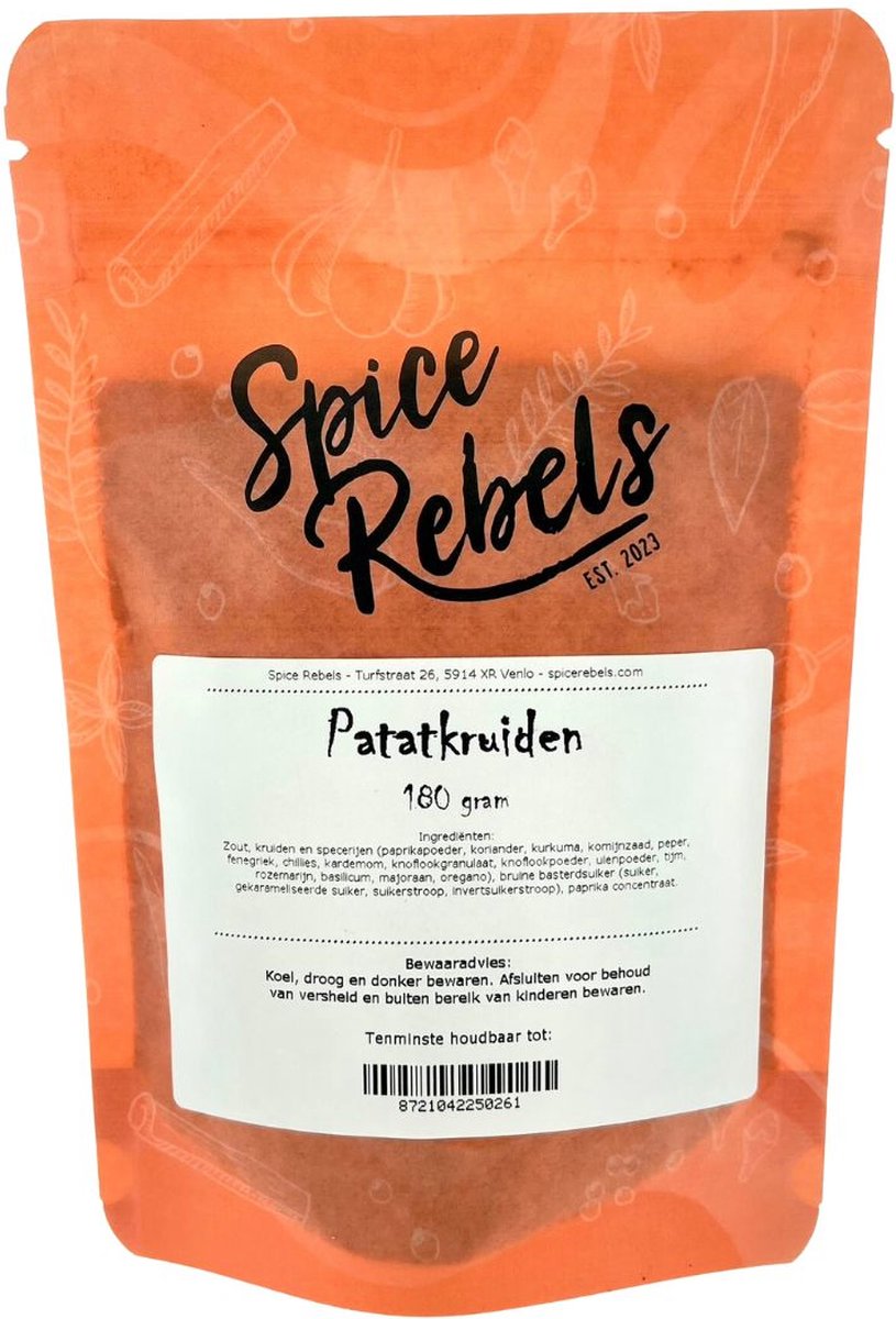 Goedkoopste Spice Rebels - Patatkruiden - zak 180 gram - kruidenmix voor aardappelen