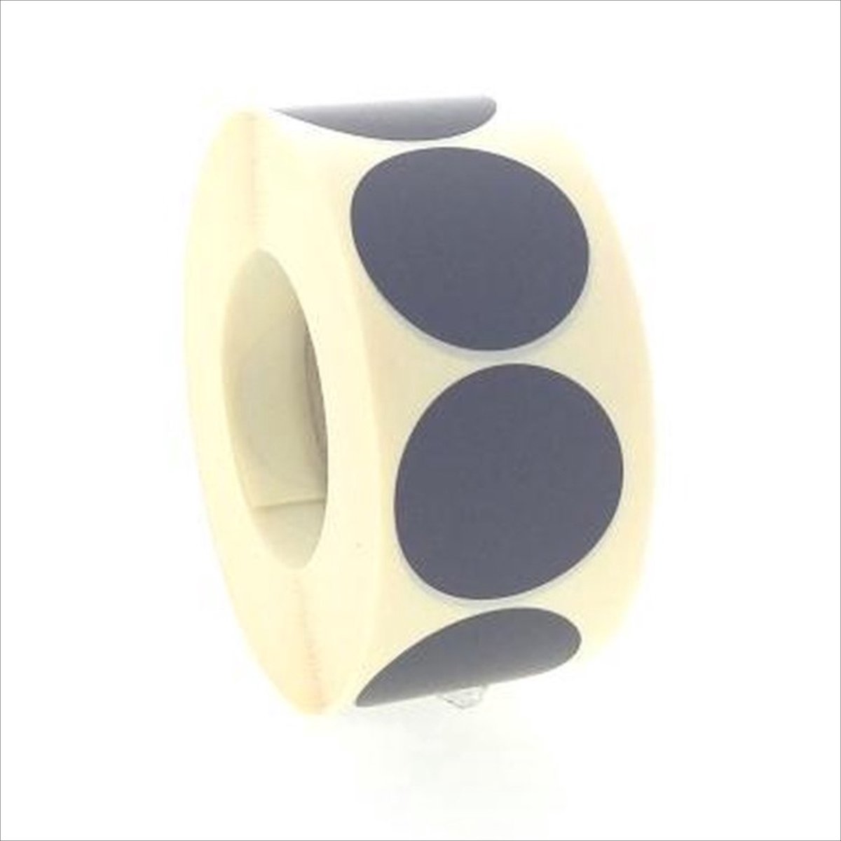 Sluitstickers - Sluitzegel - Etiketten - Stickers - Mat Zwart - O25 mm - Rol van 1000 Stuks