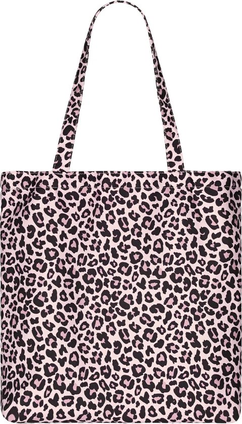 Canvas tas met luipaardprint | Roze