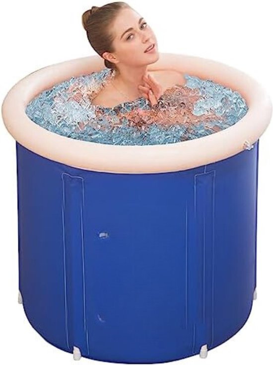 Ijsbad Opblaasbaar - Ice Bath - Dompelbad - Donker Blauw - 75cm | bol