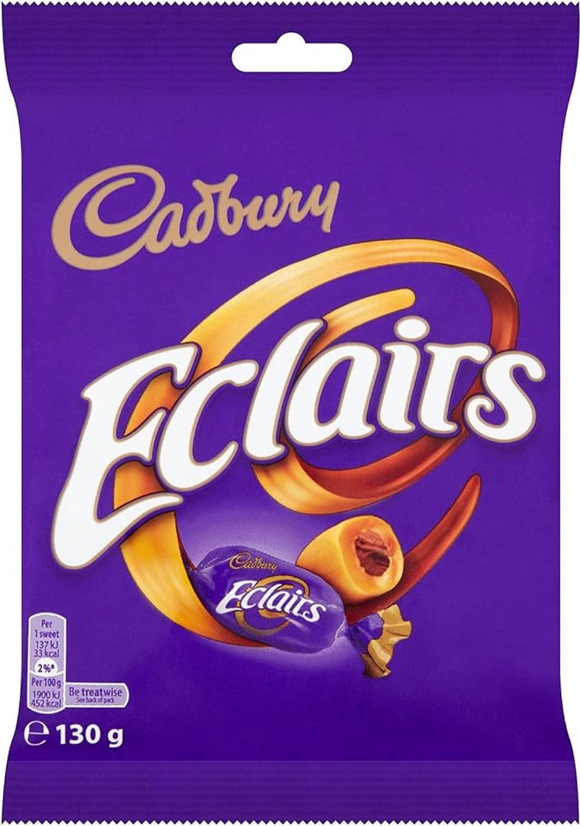 Cadbury Eclairs 130gr - Original Eclairs - India - British - Nostalgic Chocolate - Chocolade