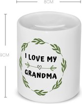 Akyol - i love my grandma Spaarpot - Oma - liefste oma - verjaardag - cadeautje voor oma - oma artikelen - kado - geschenk - 350 ML inhoud