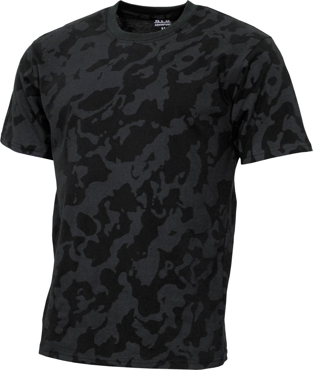 MFH US T-shirt “Streetstyle” Outdoorshirt -camo 145 g/m² Night Camouflage