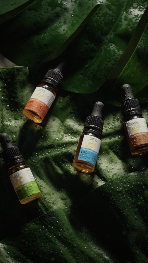 LAYV® CBD Olie 3% [300 mg] Full Spectrum Druppels - Natuurlijk Extract met Terpenen - Milde Smaak - Vegan - Hennep Olie