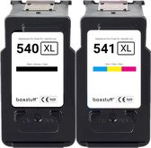 Boxstuff 540XL 541XL inktcartridges geschikt voor Canon PG-540XL CL-541XL Hoge Capaciteit / 2-pack Zwart en Kleur