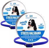 Antistress halsband voor honden - Blauw - 2 stuks - Met feromonen - Anti stress middel hond - anti stress hond - kalmerend en rustgevend - tegen stress, angst en agressie bij honden