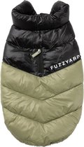 Fuzzyard South Harlem Jacket Olijfgroen&Zwart - Hondenkleding - 35 cm