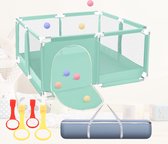 Baby Grondbox - Speelbox kinderen - Kruipbox voor Baby - Kinderbox - Babybox - Playpen - 120 x 120cm Groen