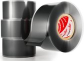 4x 3m zelfdichtende siliconentape, siliconen reparatietape, isolatietape en afdichtingstape (water, lucht), 25mm breed, zwart