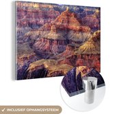 MuchoWow® Glasschilderij 120x80 cm - Schilderij acrylglas - Nationaal park Grand Canyon, Verenigde Staten - Foto op glas - Schilderijen