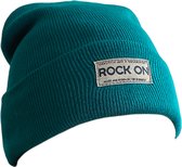"Rock on" muts voor winter, outdoor, wandelen, klimmen, boulderen - blauw