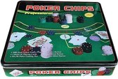 Pegasi pokerset 500 chips in blik - Texas Hold'em Poker Set - Pokerblik - Blik met Poker Fiches