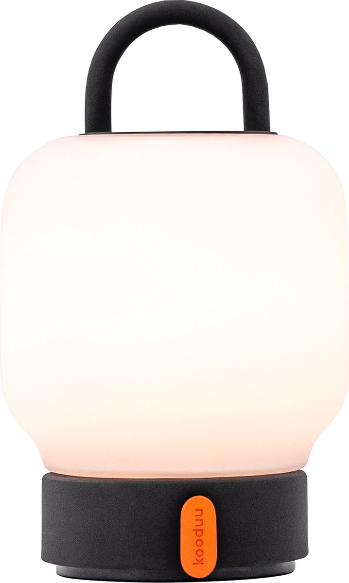 Kooduu Loome Tafellamp - Led lamp - Nachtlamp - Lampion - Dimbaar - Oplaadbaar - Zwart