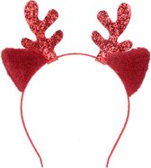 Haarband "rendier in rood"-Kerst-Kerstmis-dames-kerstgift-