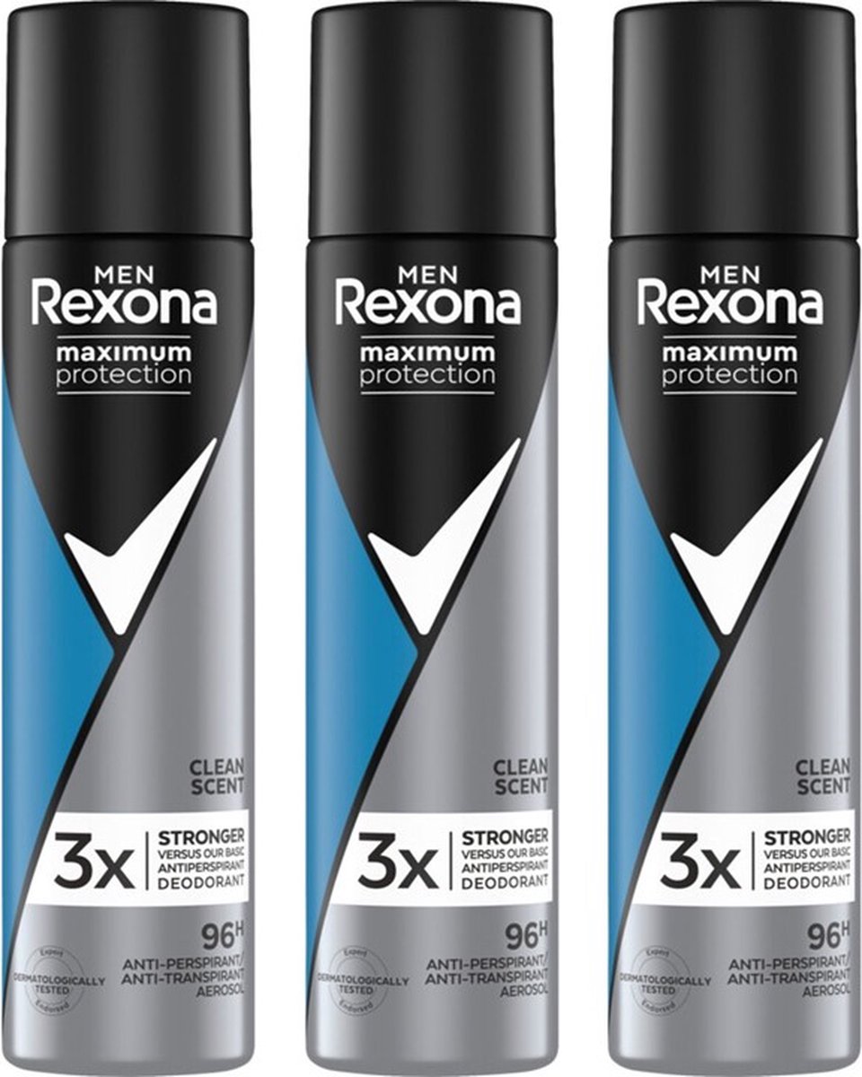Goedkoopste Rexona Deo Spray - Men Clean Scent - 3 X 100 ml