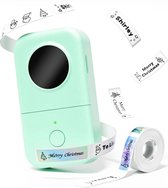 Sounix Labelmaker D30 - Imprimante d'étiquettes - Imprimante sans fil - Bluetooth - Étiqueteuse - Pince à lettres - Étiquettes - Rouleau d'étiquettes inclus - Vert