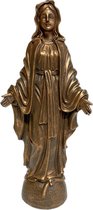 Beeld Heilige Maria Wonderdadig / open armen / Madonna / bronskleurig / polystone 40 cm