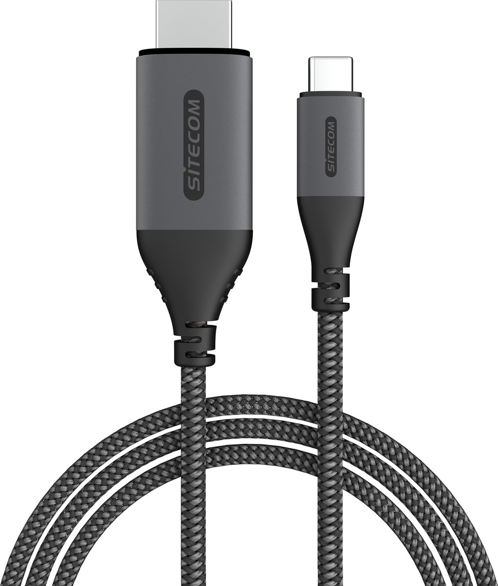 Sitecom USB-C naar HDMI 2.0 Kabel 1,8 meter