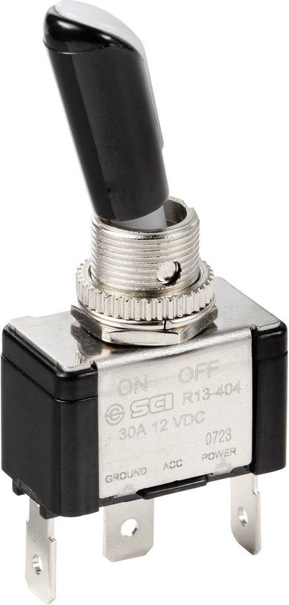 TRU COMPONENTS TC-11193832 Tuimelschakelaar 12 V/DC 30 A 1x uit/aan Continu 1 stuk(s)